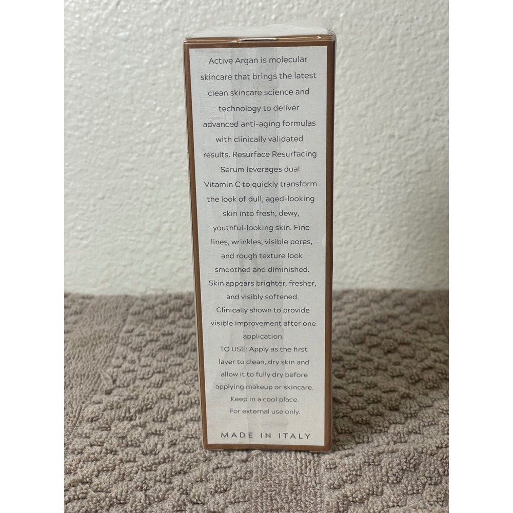 Active Argan ReSURFACE Resurfacing Serum 3.4oz New Sealed Vitamin C Hyaluronic - Picture 6 of 6